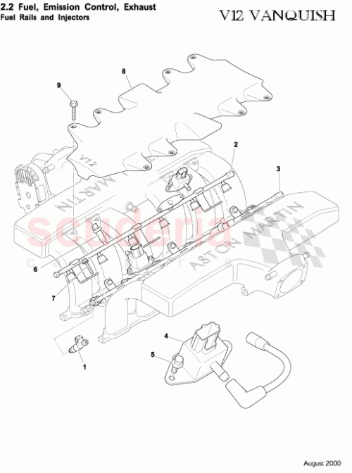 Part Diagram for Aston Martin 1R12-08-10078