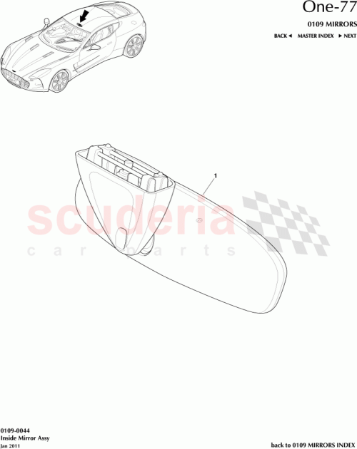Part Diagram for Aston Martin KVAY93-17700-CD