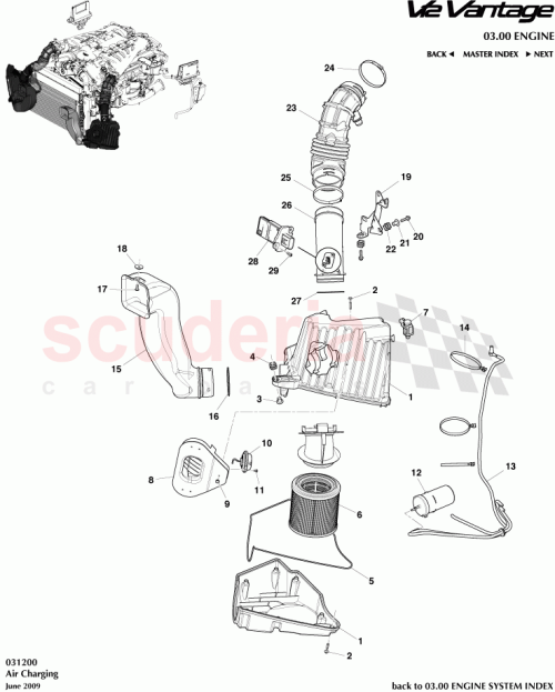 Part Diagram for Aston Martin 8D33-2K061-AA