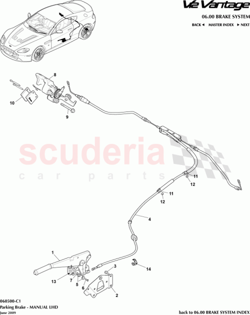 Part Diagram for Aston Martin AD23-2853-AB