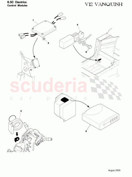 Part Diagram for Aston Martin 4L14-14B345-BA
