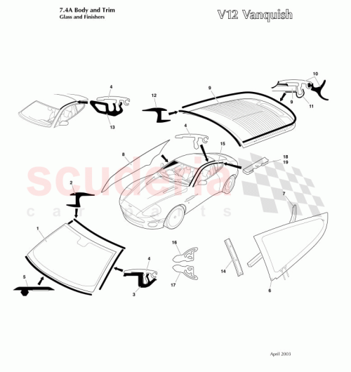 Part Diagram for Aston Martin 1R12761694AG