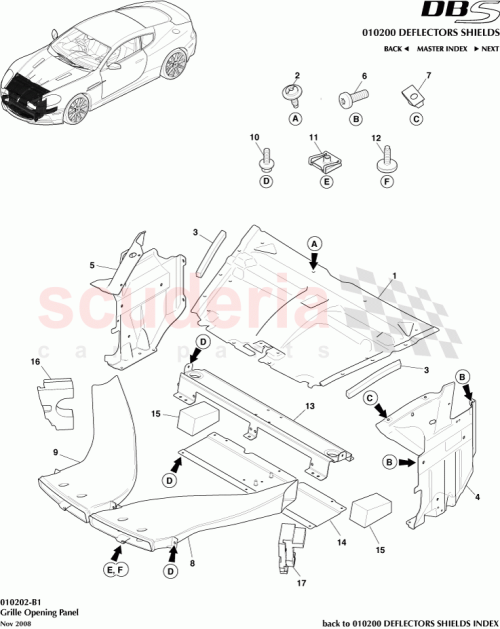 Part Diagram for Aston Martin 8D33-334610-AB