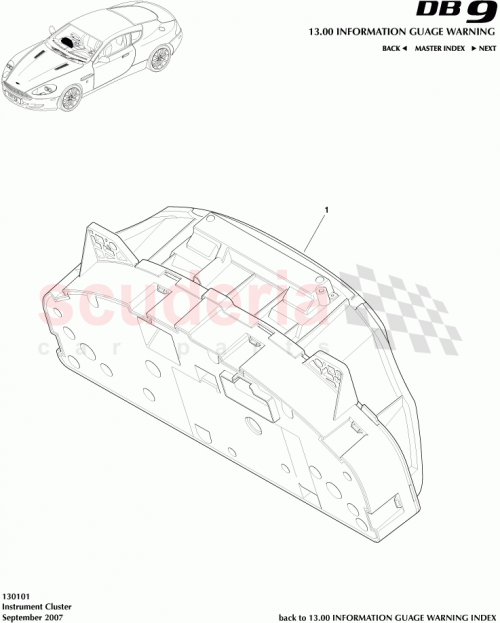 Part Diagram for Aston Martin BG43-10849-BB