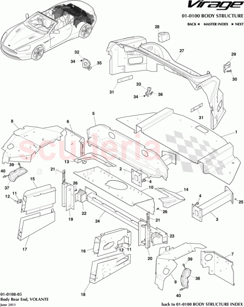 Part Diagram for Aston Martin 9G43-L10515-AC