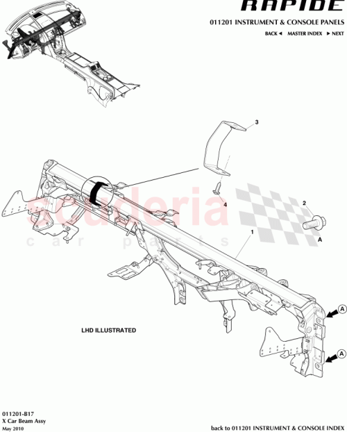 Part Diagram for Aston Martin 8G43-27947-AA