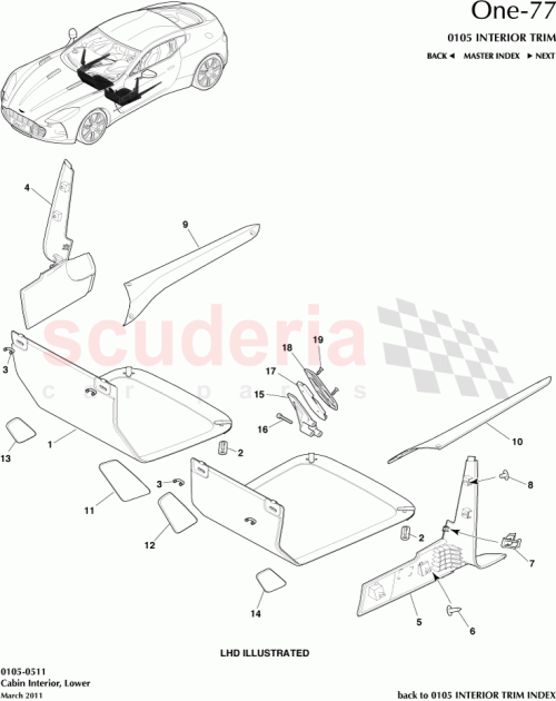 Part Diagram for Aston Martin 12023-14-6420-GC