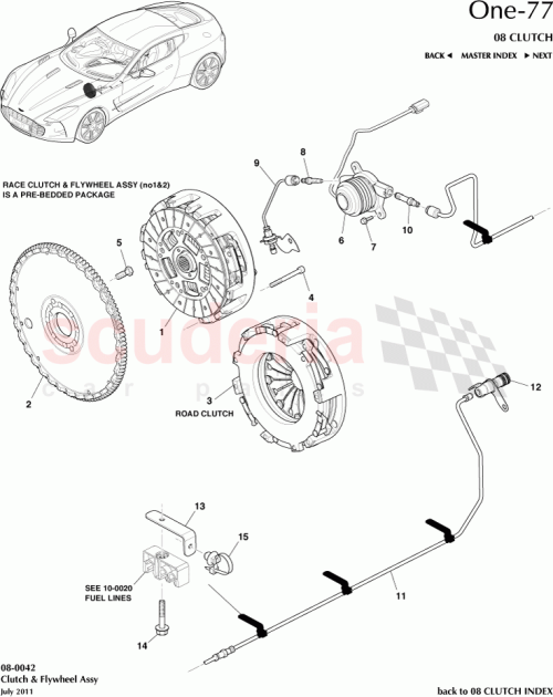 Part Diagram for Aston Martin AY23-R7N630-AA