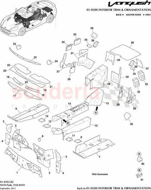 Part Diagram for Aston Martin ED33-403C20-AA