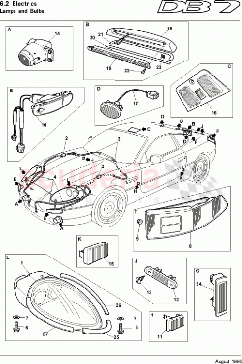 Part Diagram for Aston Martin 37-83099