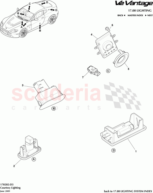 Part Diagram for Aston Martin 93BG-13A756-AB