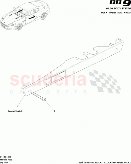 Part Diagram for Aston Martin 6G33-22614-AB