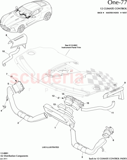 Part Diagram for Aston Martin 12023-14-6004-AC