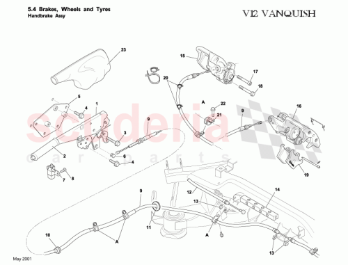 Part Diagram for Aston Martin 1R12-304768-AC