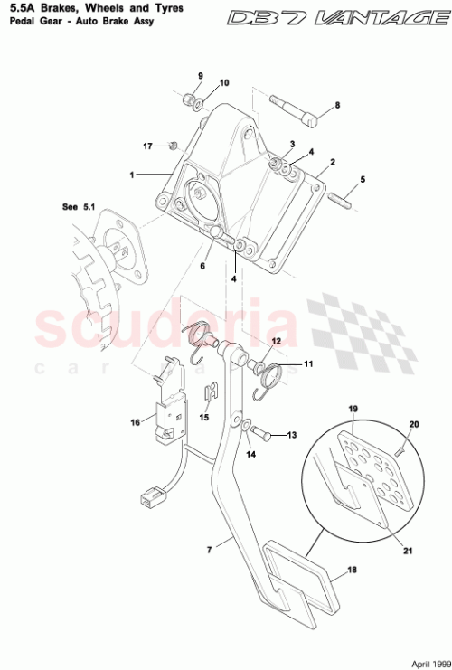 Part Diagram for Aston Martin 37-85782