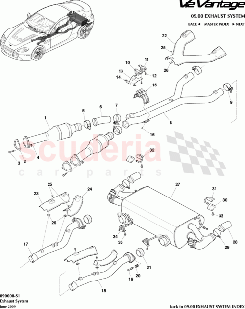 Part Diagram for Aston Martin 6G43-09-10036