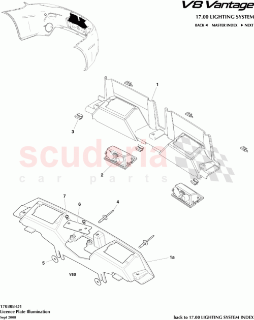 Part Diagram for Aston Martin 048-037-0835