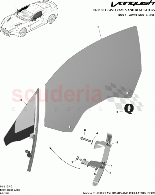 Part Diagram for Aston Martin CD33-F21411-BA