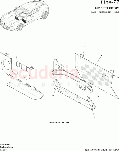 Part Diagram for Aston Martin 12023-14-6476-AC