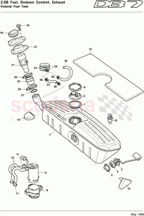 Part Diagram for Aston Martin 85-84292