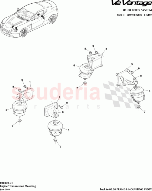 Part Diagram for Aston Martin 6G33-6068-AD
