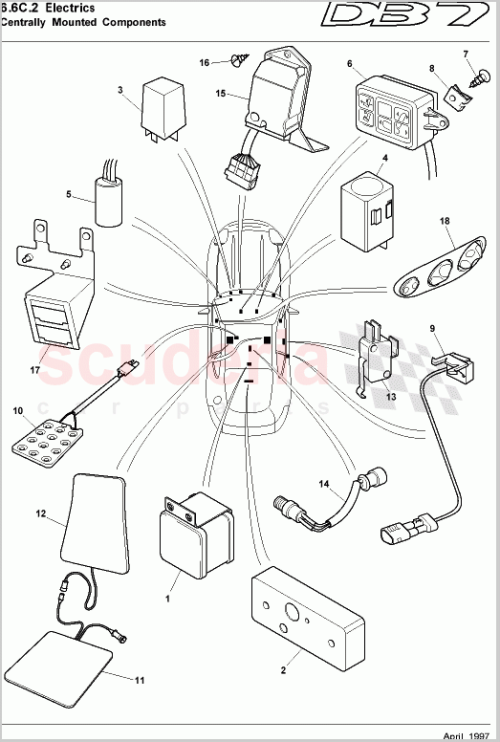 Part Diagram for Aston Martin 37-85460