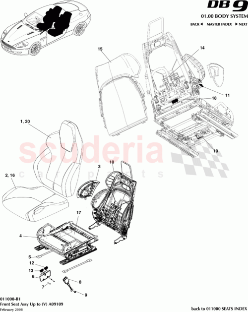 Part Diagram for Aston Martin 6G33-L60344-AC