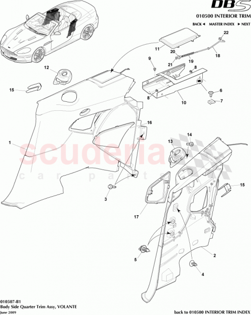Part Diagram for Aston Martin 9G43-L312A94-BD