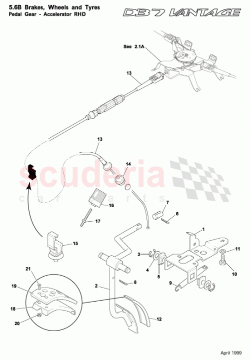 Part Diagram for Aston Martin 29129826AA
