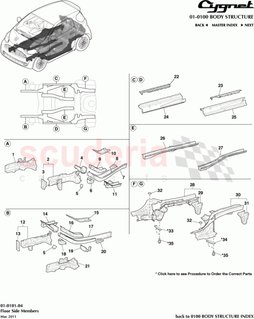 Part Diagram for Aston Martin 57025-74010