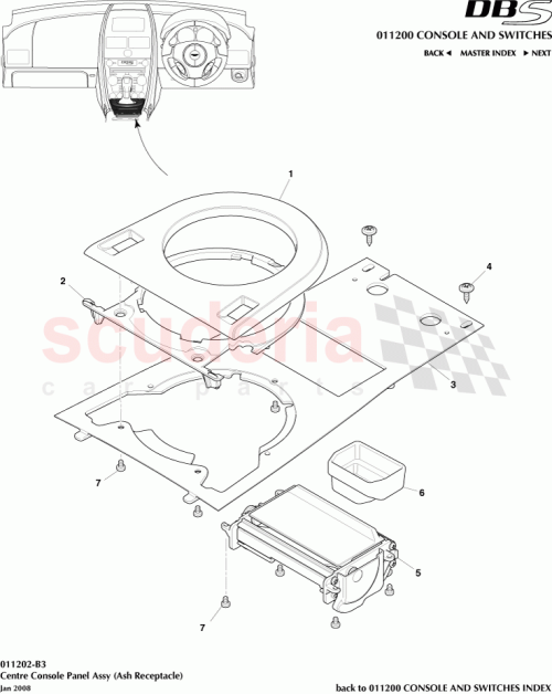 Part Diagram for Aston Martin 8D33-80-10046