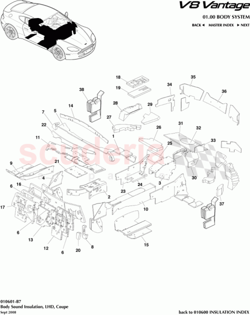 Part Diagram for Aston Martin 6G337Z309AC