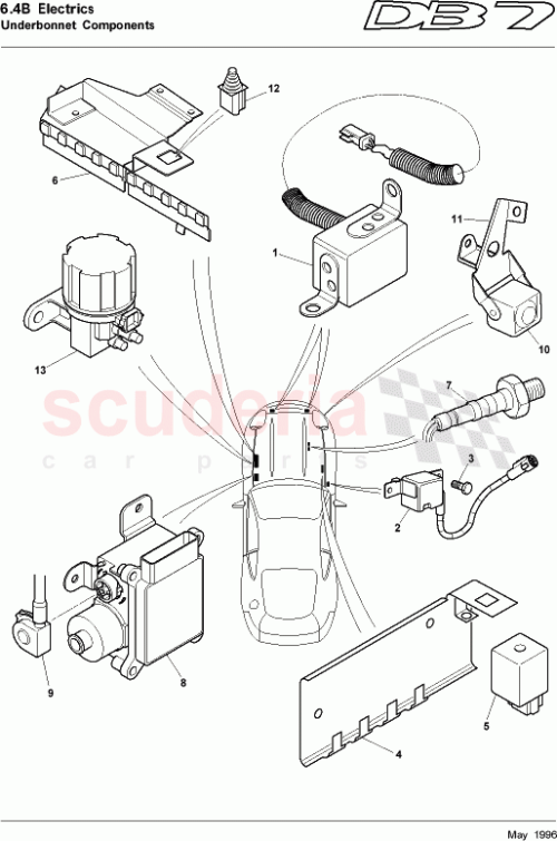 Part Diagram for Aston Martin 37-84188