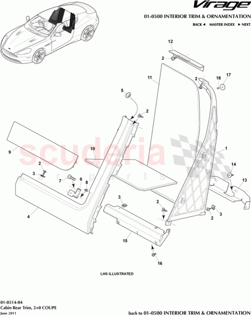 Part Diagram for Aston Martin CG4360026AAW