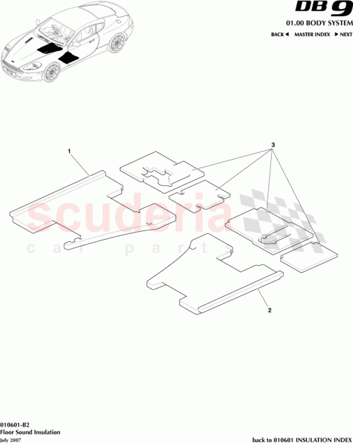 Part Diagram for Aston Martin 4G43-11455-BH