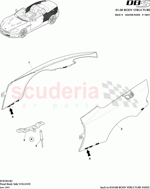 Part Diagram for Aston Martin BD33-L27846-AC