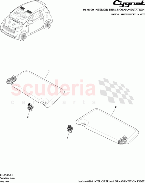 Part Diagram for Aston Martin AY2Y-69320-ABW