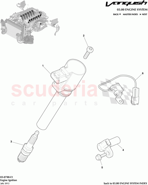 Part Diagram for Aston Martin CD33-12405-AA-PK