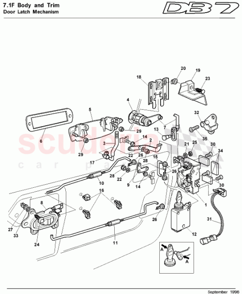 Part Diagram for Aston Martin 697471