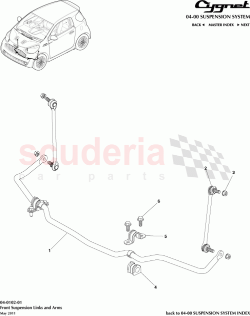 Part Diagram for Aston Martin 90179-12151