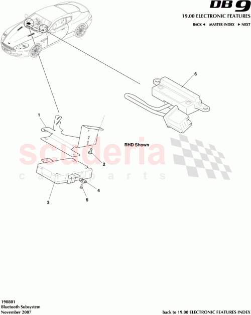 Part Diagram for Aston Martin 8D33-19A393-AB