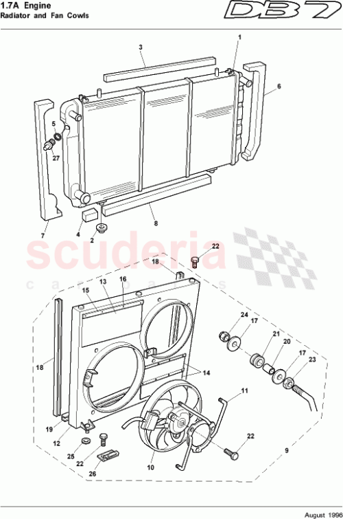 Part Diagram for Aston Martin 32-83096