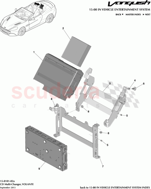 Part Diagram for Aston Martin ED33-19G292-AC