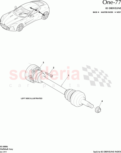 Part Diagram for Aston Martin 2R83-4B423-AA