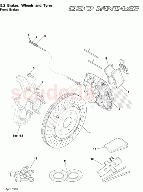 Part Diagram for Aston Martin 28-123818-AA