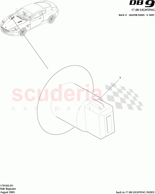 Part Diagram for Aston Martin 4G43-13K376-AA