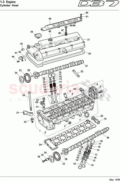 Part Diagram for Aston Martin 07-81537