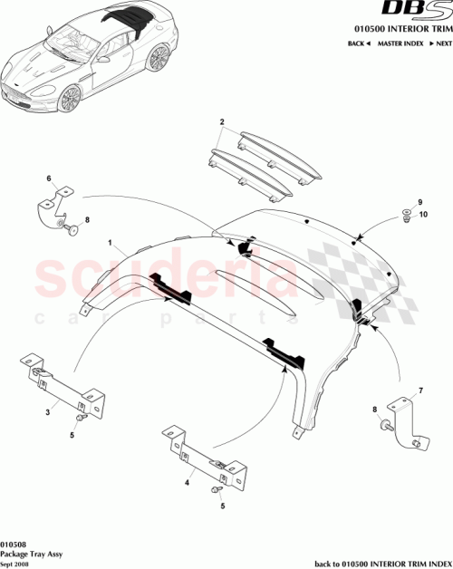 Part Diagram for Aston Martin 8D33-313A67-AC
