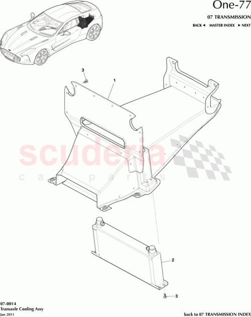 Part Diagram for Aston Martin 12023-03-8266-AD