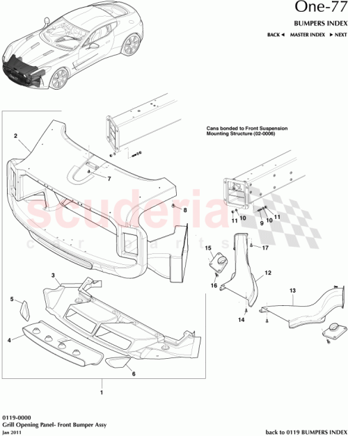Part Diagram for Aston Martin 12023-04-1146-AA